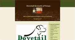 Desktop Screenshot of dovetailkennels.com